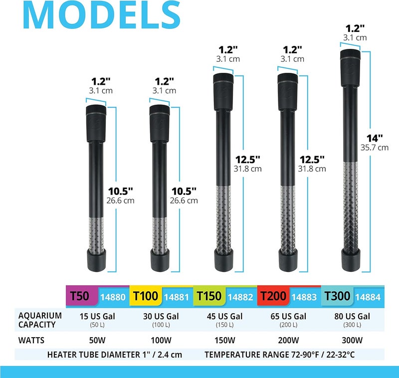 Fluval T50 Fully Electronic Heater for Freshwater Aquariums up to 15 Gal. - Image 5